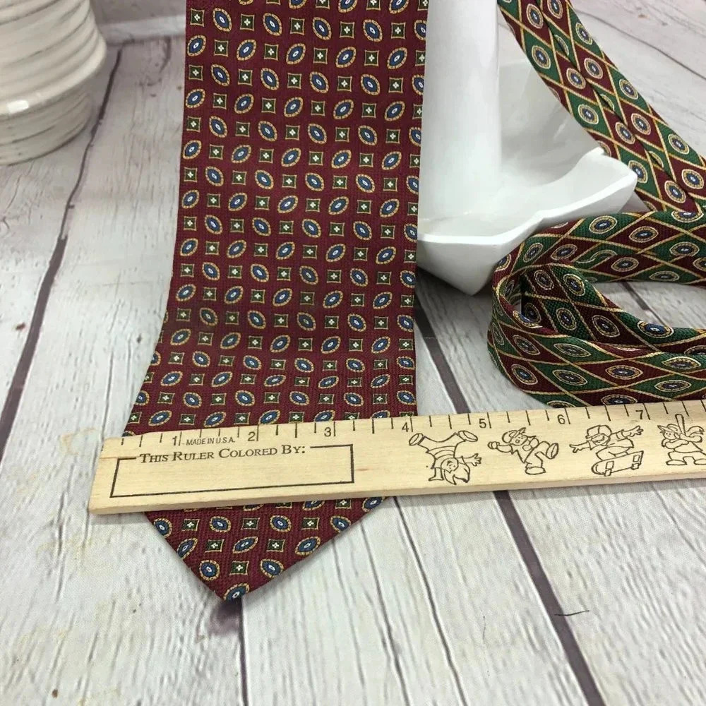 vintage tommy hilfiger silk tie preppy business office - Picture 3 of 7